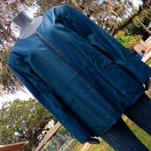 Maggie Barnes Ladies Genuine Luxury Leather Jacket/Coat (2X 22/24W) - Picture 11 of 17